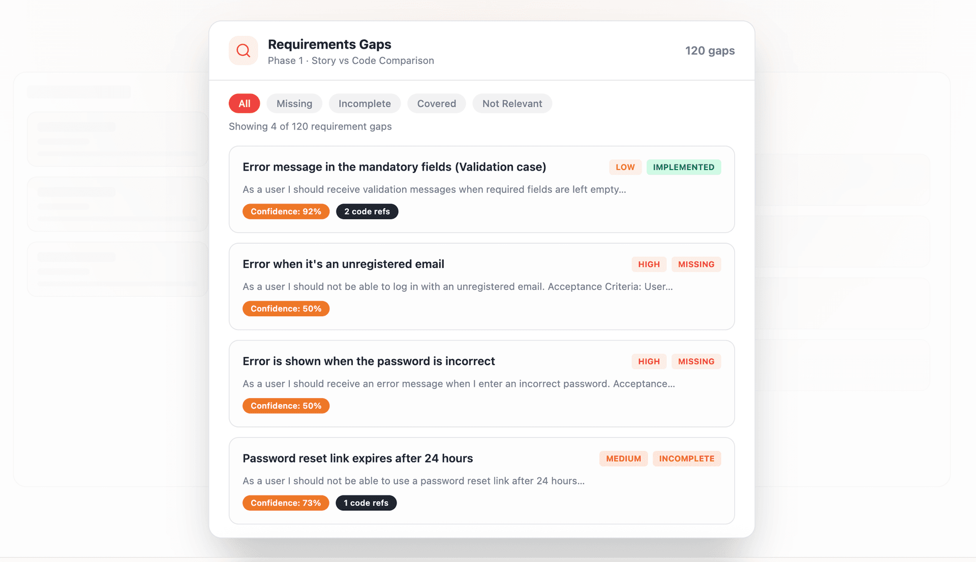 Find the code gaps before QA finds them