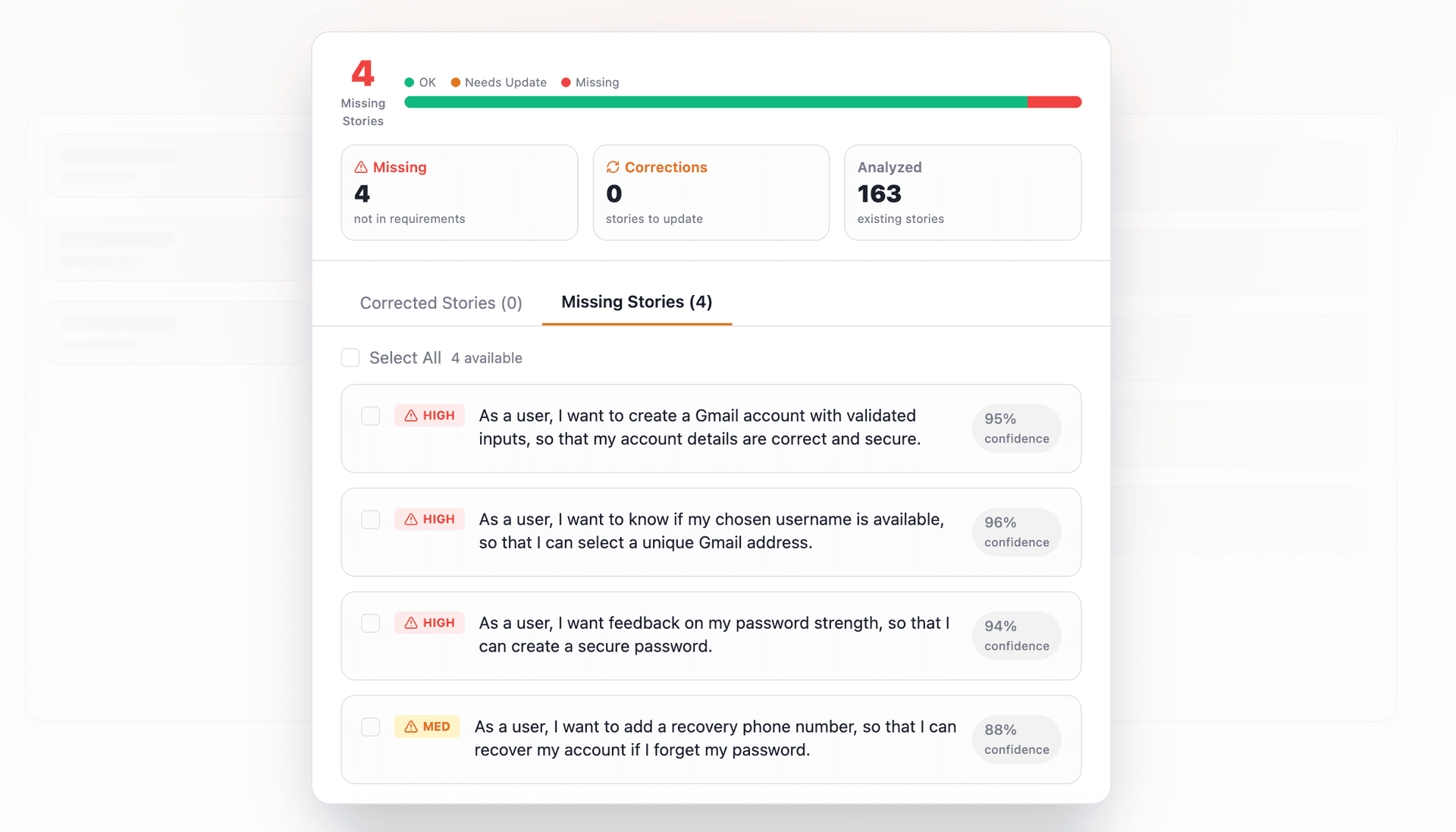 Validate whether your stories are still accurate
