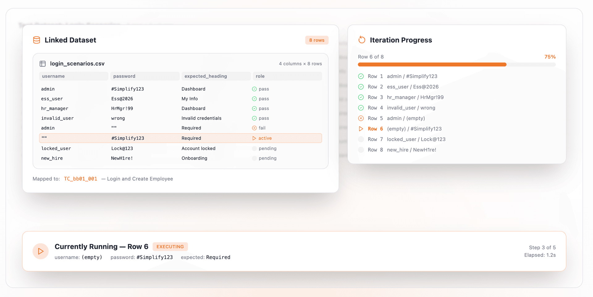 Run data-driven tests across entire datasets automatically