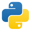 Python programming language logo